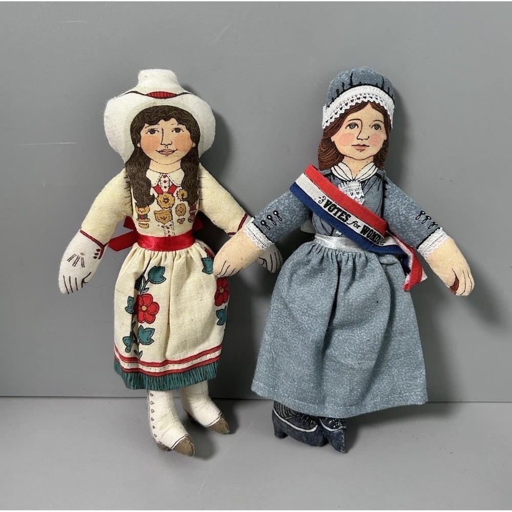 Hallmark 6" Famous American Dolls - Susan B. Anthony & Annie Oakley Vintage 1979